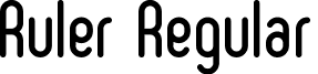 Ruler Regular font - ruler.regular.ttf