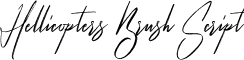 Hellicopters Brush Script font - Hellicopter.ttf