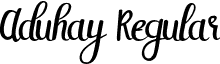 Aduhay Regular font - Aduhay.otf