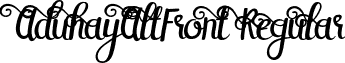 AduhayAltFront Regular font - AduhayAltFront.otf