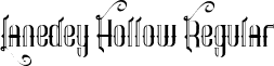 Lanedey Hollow Regular font - Lanedey-Hollow.ttf