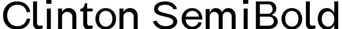 Clinton SemiBold font - Clinton semibold.ttf