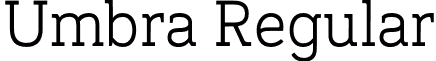 Umbra Regular font - Umbra-Regular.otf