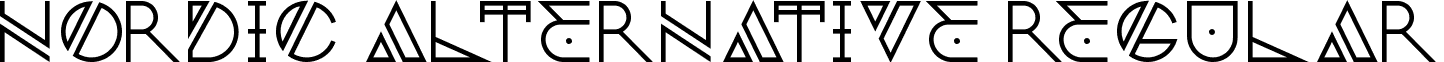 Nordic Alternative Regular font - Nordic Alternative Regular.ttf