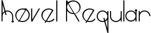 hovel Regular font - Hovel.ttf