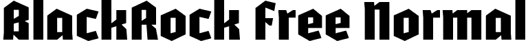 BlackRock Free Normal font - BlackRockFree-Normal.otf