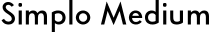 Simplo Medium font - Simplo-Medium.otf