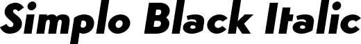 Simplo Black Italic font - Simplo-BlackIt.otf