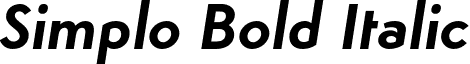 Simplo Bold Italic font - Simplo-BoldIt.otf