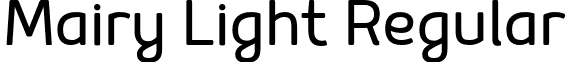 Mairy Light Regular font - Mairy Light.otf