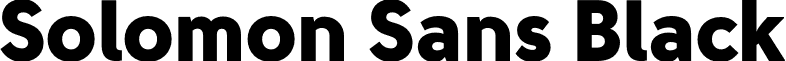 Solomon Sans Black font - Solomon Sans Black.otf