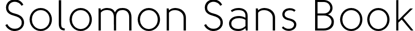 Solomon Sans Book font - Solomon Sans Book.otf