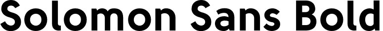 Solomon Sans Bold font - Solomon Sans Bold.otf