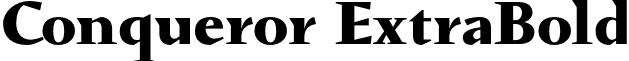 Conqueror ExtraBold font - ConquerorExtraBold.otf