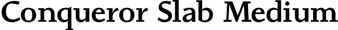 Conqueror Slab Medium font - ConquerorSlab-Medium.otf