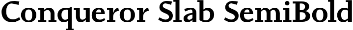 Conqueror Slab SemiBold font - ConquerorSlab-SemiBold.otf