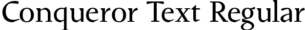 Conqueror Text Regular font - ConquerorText-Regular.otf
