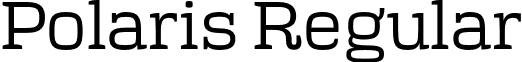 Polaris Regular font - Polaris.otf