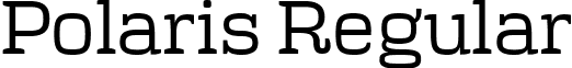 Polaris Regular font - Polaris.ttf