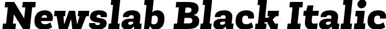 Newslab Black Italic font - NewslabBlack-italic.otf