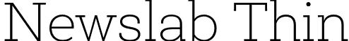 Newslab Thin font - NewslabThin.otf