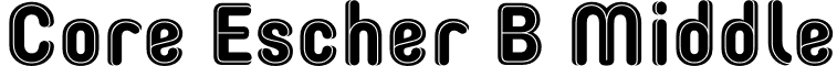 Core Escher B Middle font - Core Escher B Middle.otf