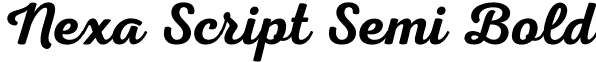 Nexa Script Semi Bold font - Fontfabric - Nexa Script Semi Bold.otf