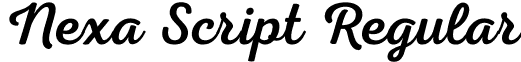 Nexa Script Regular font - Fontfabric - Nexa Script.otf
