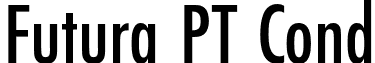 Futura PT Cond font - FuturaPTCondMedium.otf