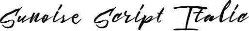 Sunoise Script Italic font - Sunoise Script.ttf