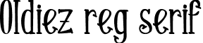 Oldiez reg serif font - oldiez reg serif.ttf