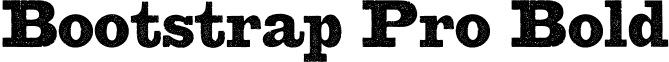 Bootstrap Pro Bold font - Bootstrap Pro2.ttf