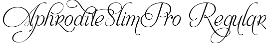 AphroditeSlimPro Regular font - Aphrodite Slim Pro.ttf