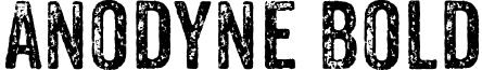 Anodyne Bold font - Anodyne.ttf