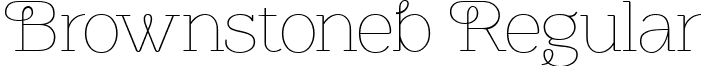Brownstoneb Regular font - Brownstone Slab Thin1.ttf