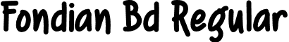 Fondian Bd Regular font - Fondian Bd.otf