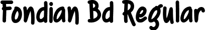 Fondian Bd Regular font - Fondian Bd.ttf