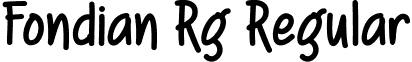 Fondian Rg Regular font - Fondian Rg.ttf