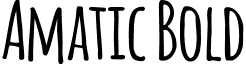 Amatic Bold font - Amatic-Bold.ttf