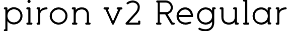piron v2 Regular font - TFPironv2.otf