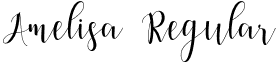 Amelisa Regular font - Amelisa.otf