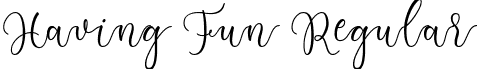 Having Fun Regular font - Having Fun Font by 7NTypes.otf