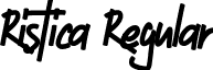 Ristica Regular font - ristica-font.ttf