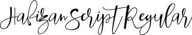 Hafizan Script Regular font - hafizan Script.ttf