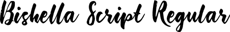Bishella Script Regular font - Bishella Script.otf