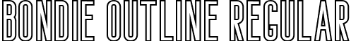 Bondie Outline Regular font - bondie-demo-outline.ttf