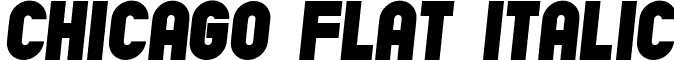 Chicago Flat Italic font - ChicagoFlat-Italic.ttf