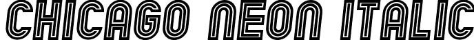 Chicago Neon Italic font - ChicagoNeon-Italic.ttf