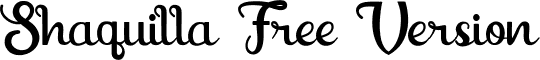 Shaquilla Free Version font - Shaquilla-FreeVersion.ttf