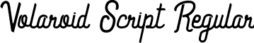 Volaroid Script Regular font - volaroid-script.ttf